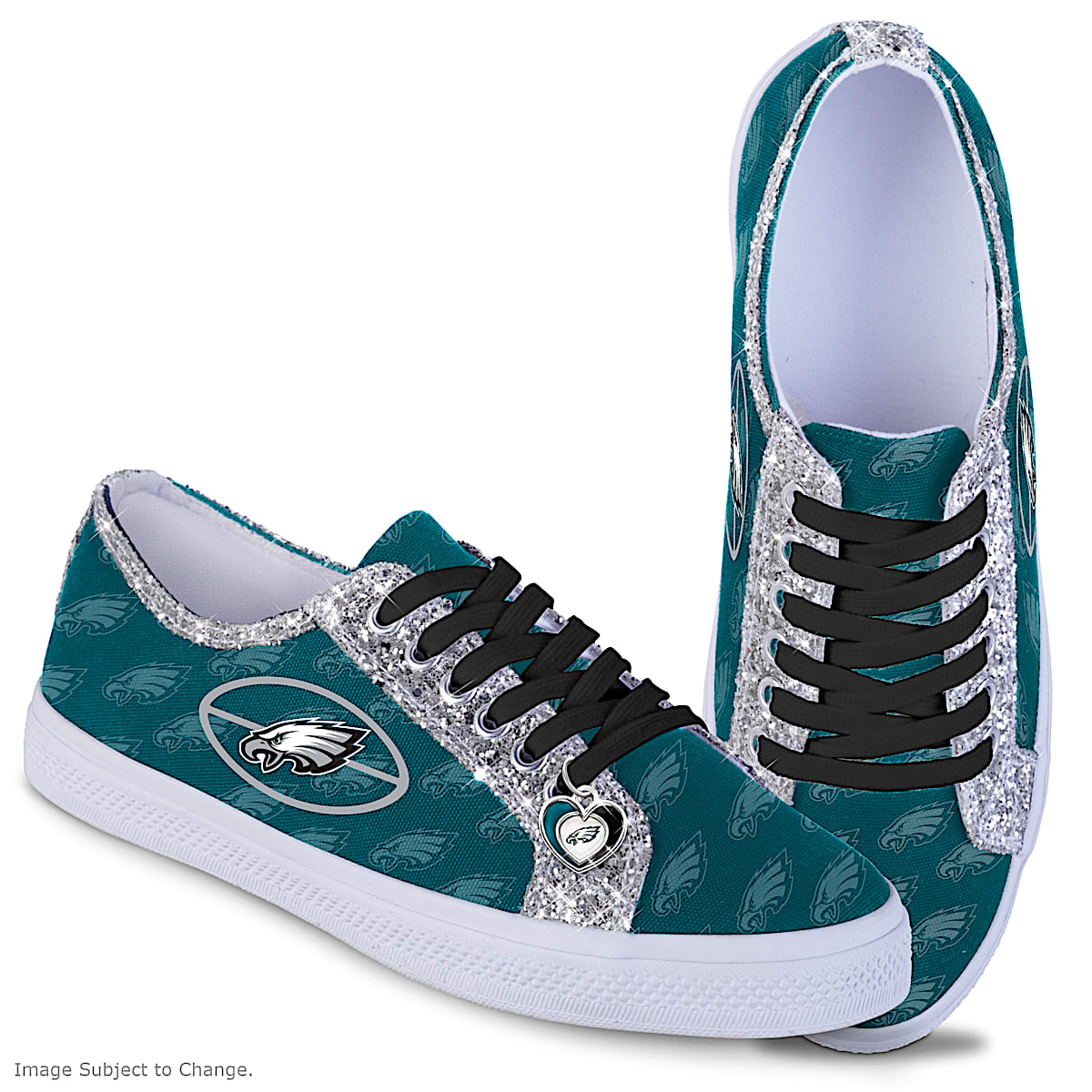 Philadelphia eagles sneakers cheap for women