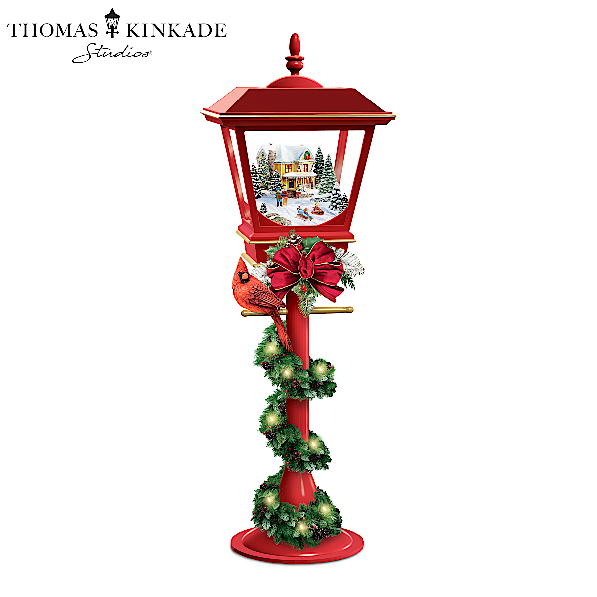 Thomas Kinkade Set of 3 9.5 LED Lanterns w/6hr Timer - 20957426