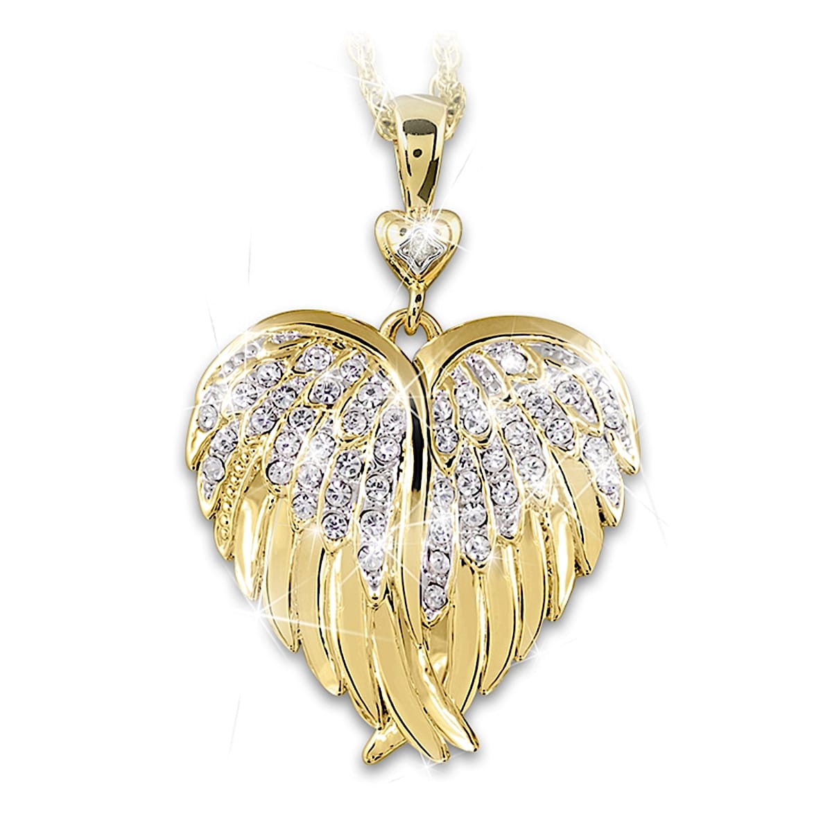 Guardian angel heart necklace deals