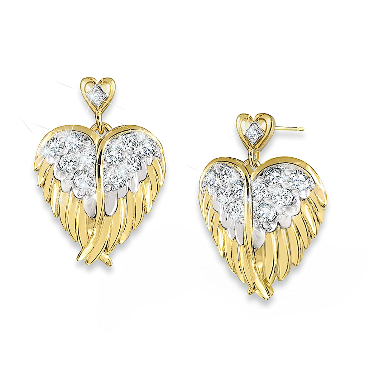 Angel wing earrings store