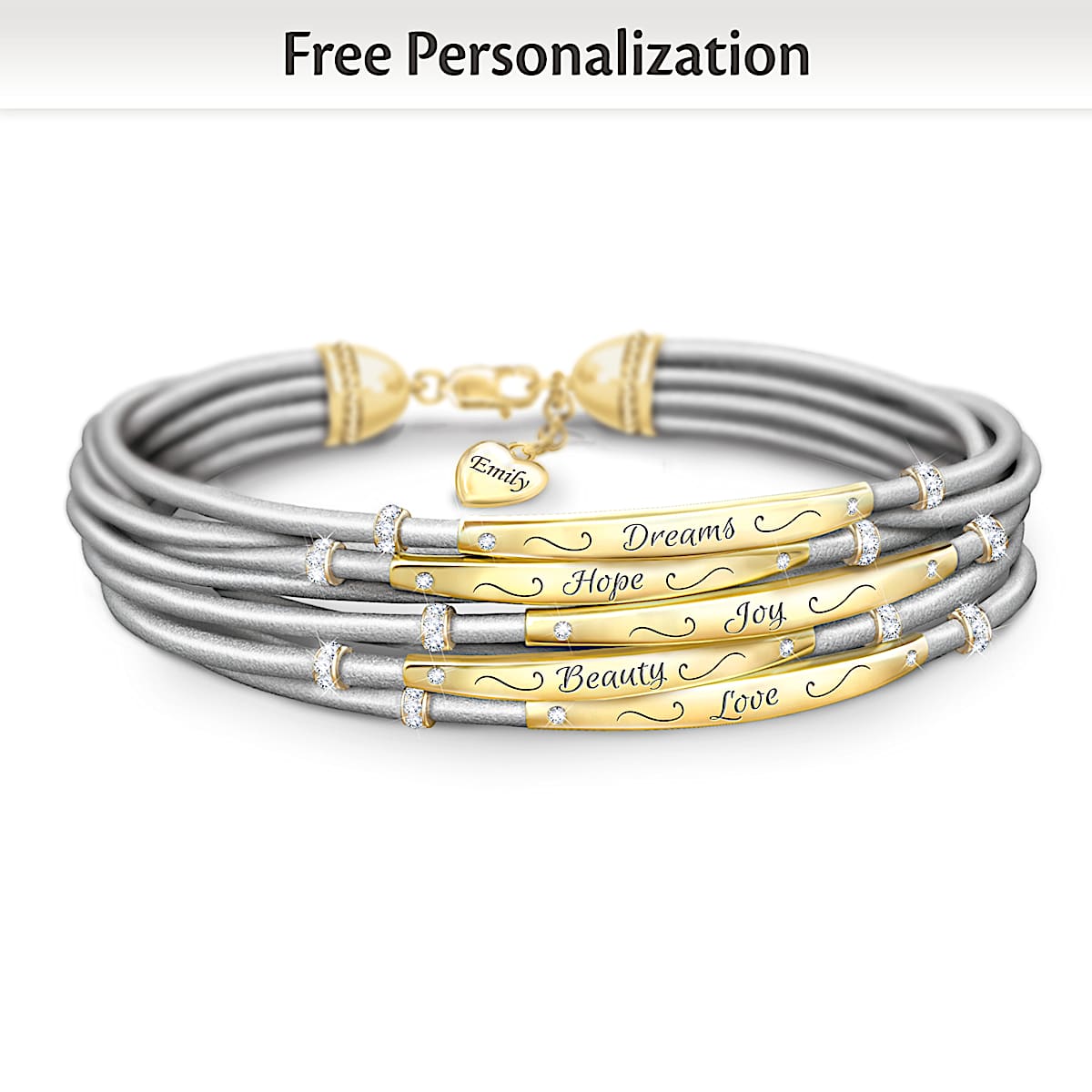 Daughter bracelets personalized sale