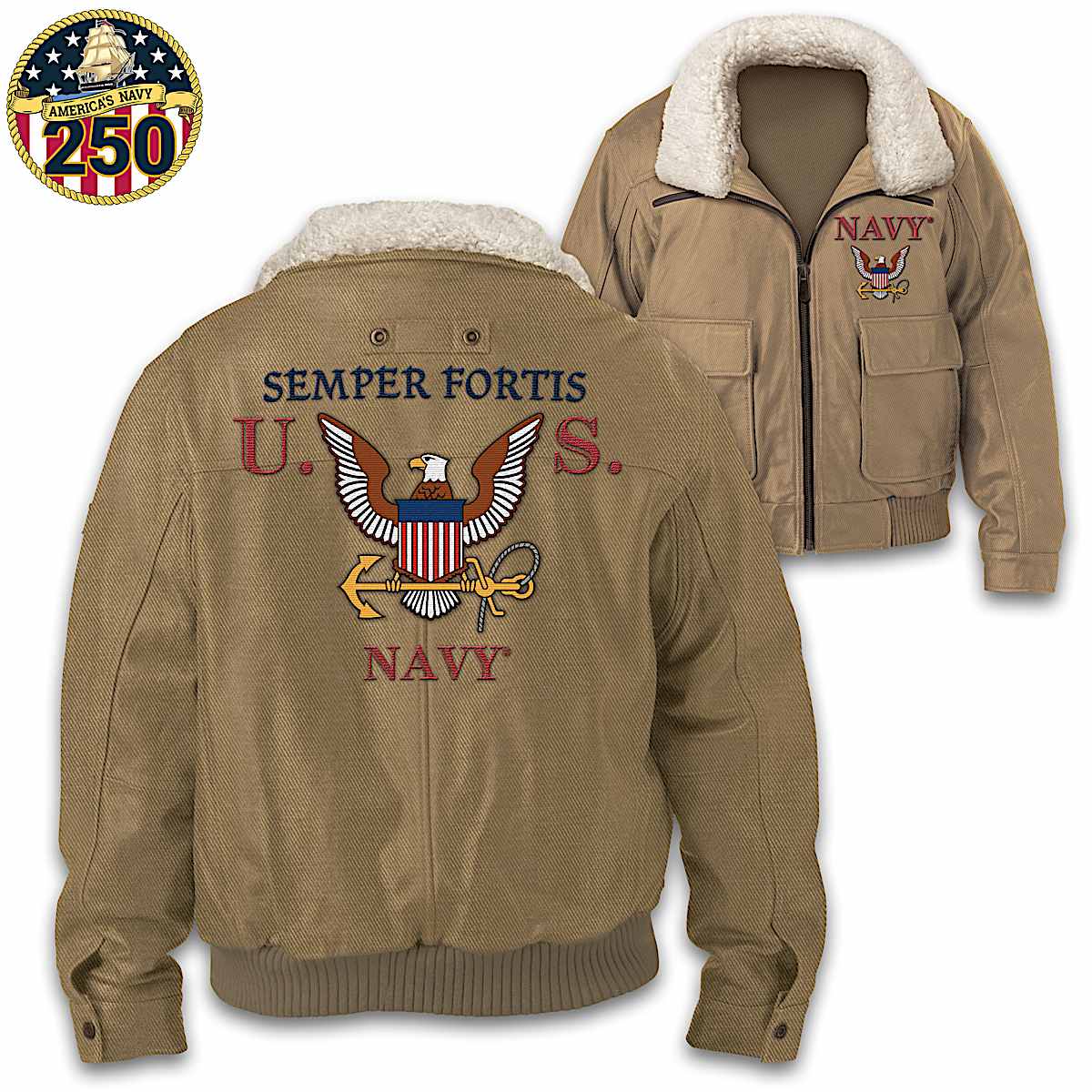 Bradford exchange navy jacket sales