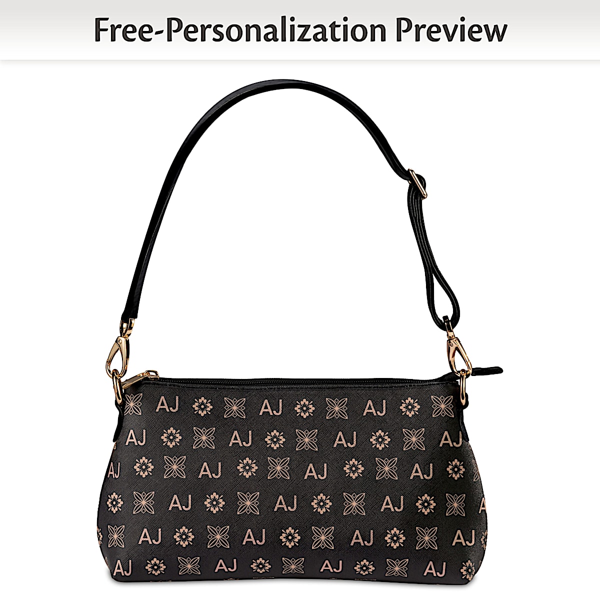 Just My Style Womens Personalized Initials Handbag That Can Be