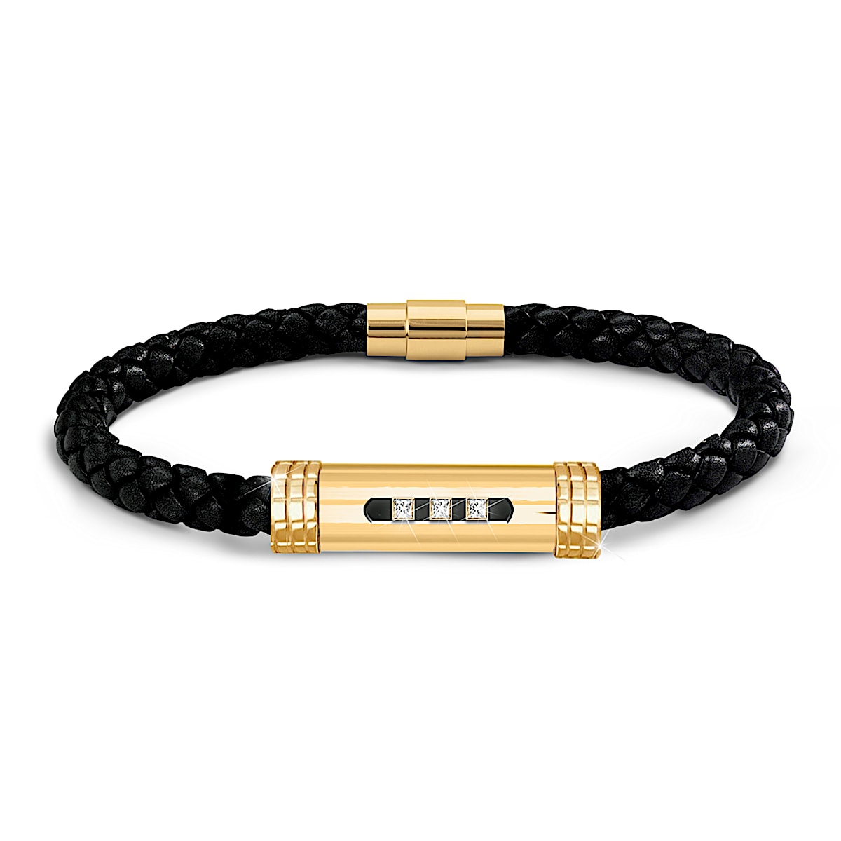 Leather diamond bracelet store
