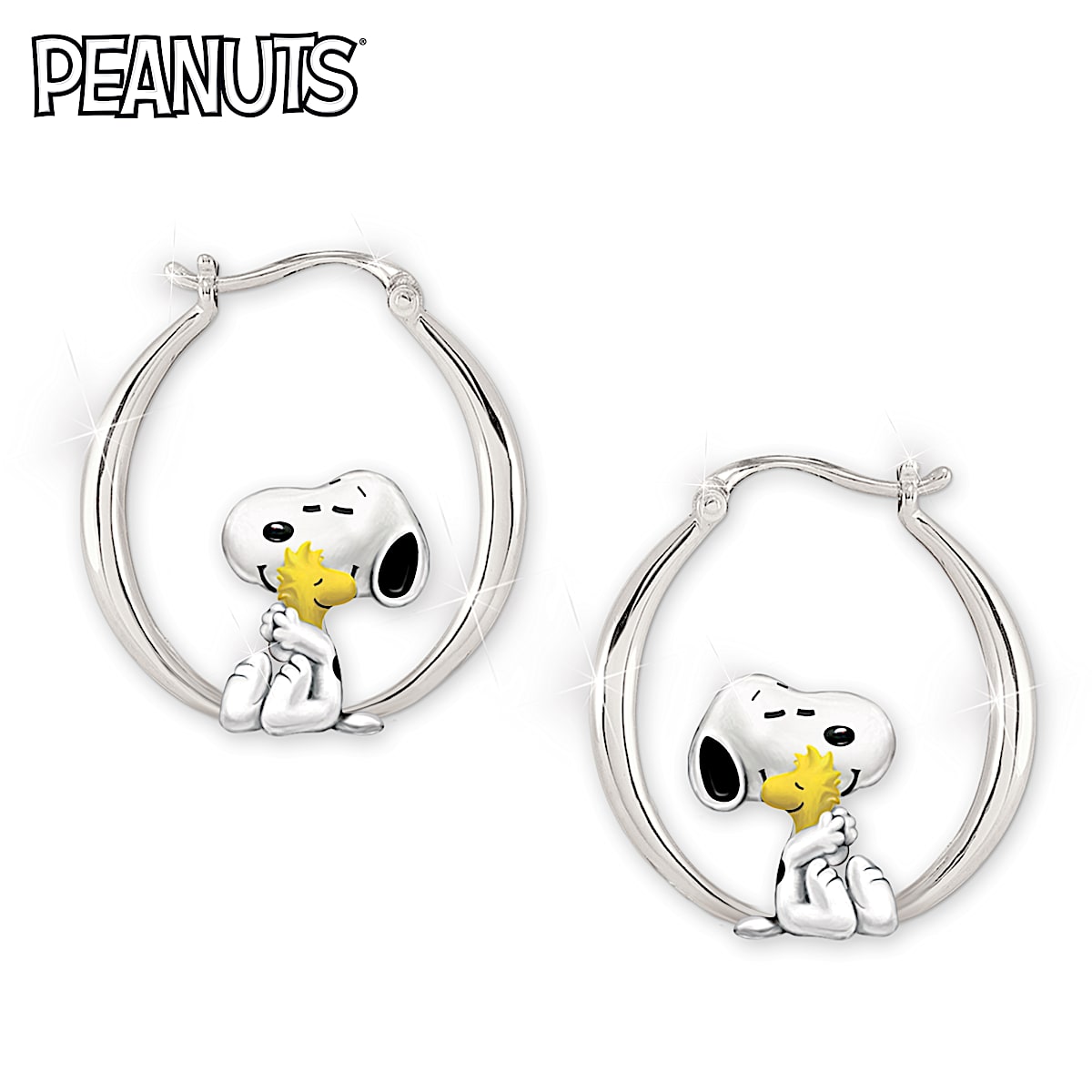 PEANUTS Snoopy And Woodstock Friends Forever Sterling Silver 