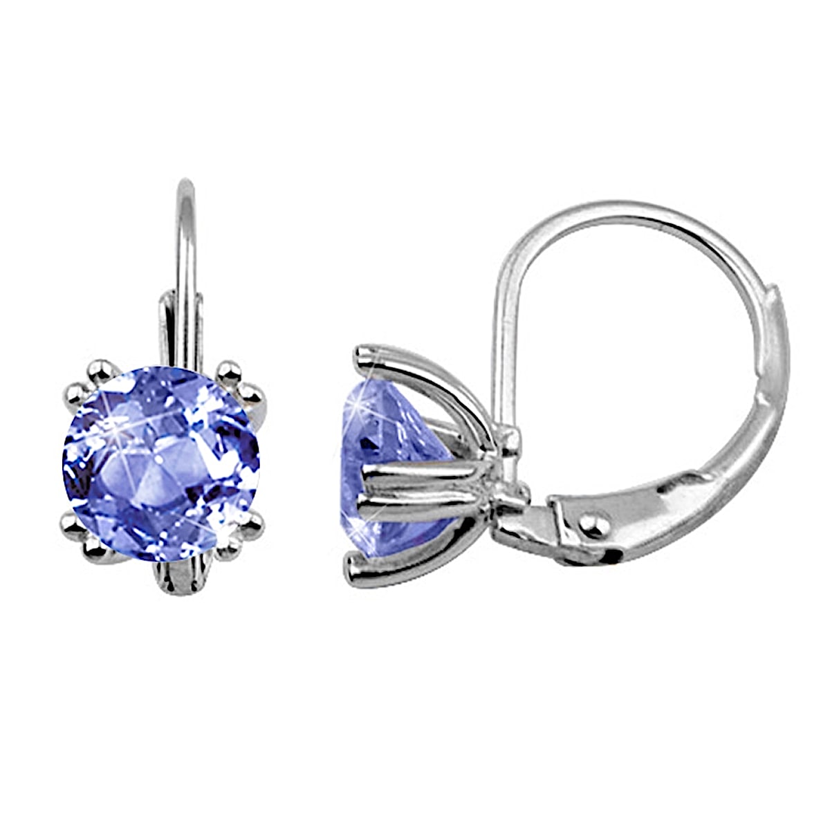 Simulated tanzanite sale earrings