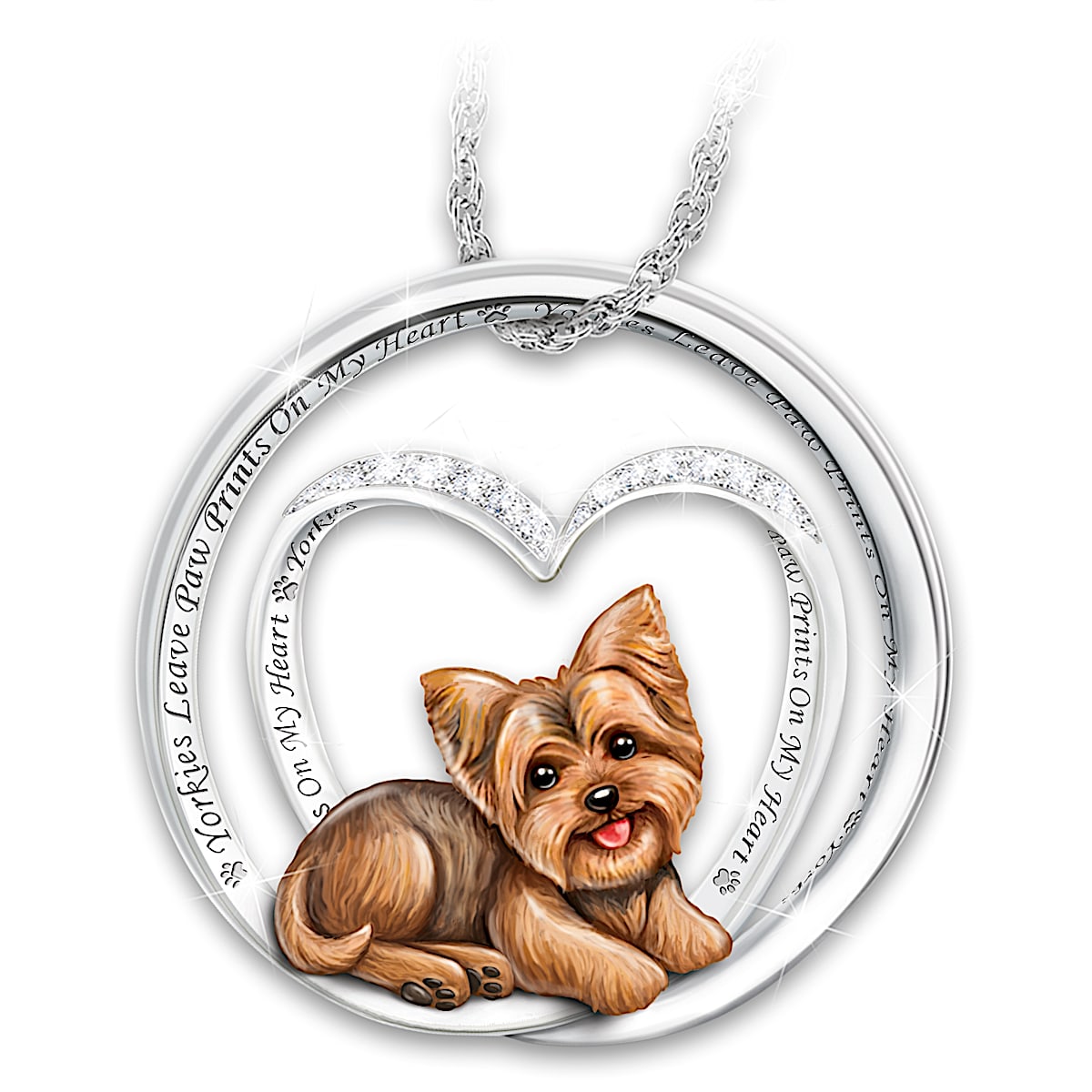 Yorkshire terrier necklace sales