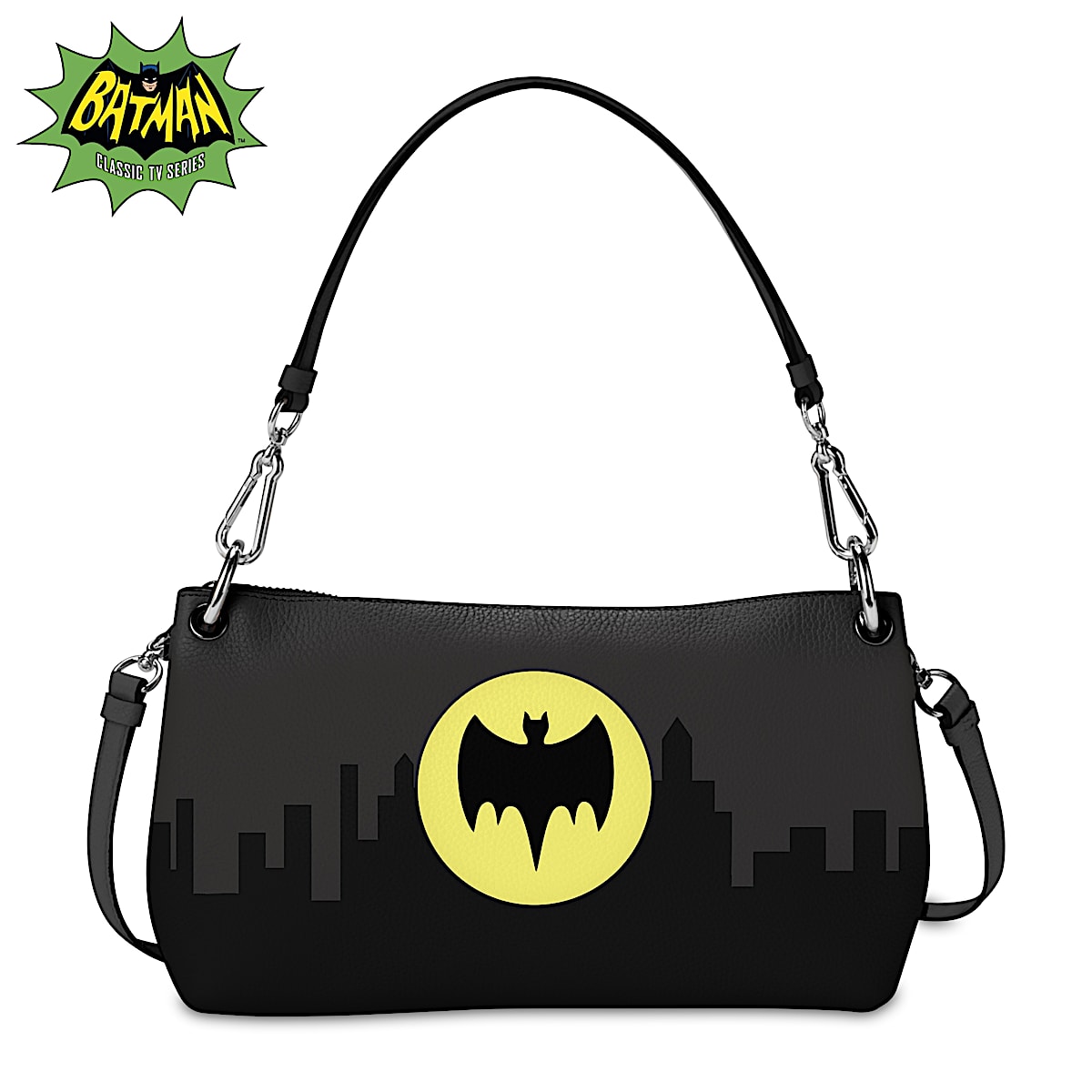 BATMAN Handbag Womens Glow In The Dark Convertible Handbag That