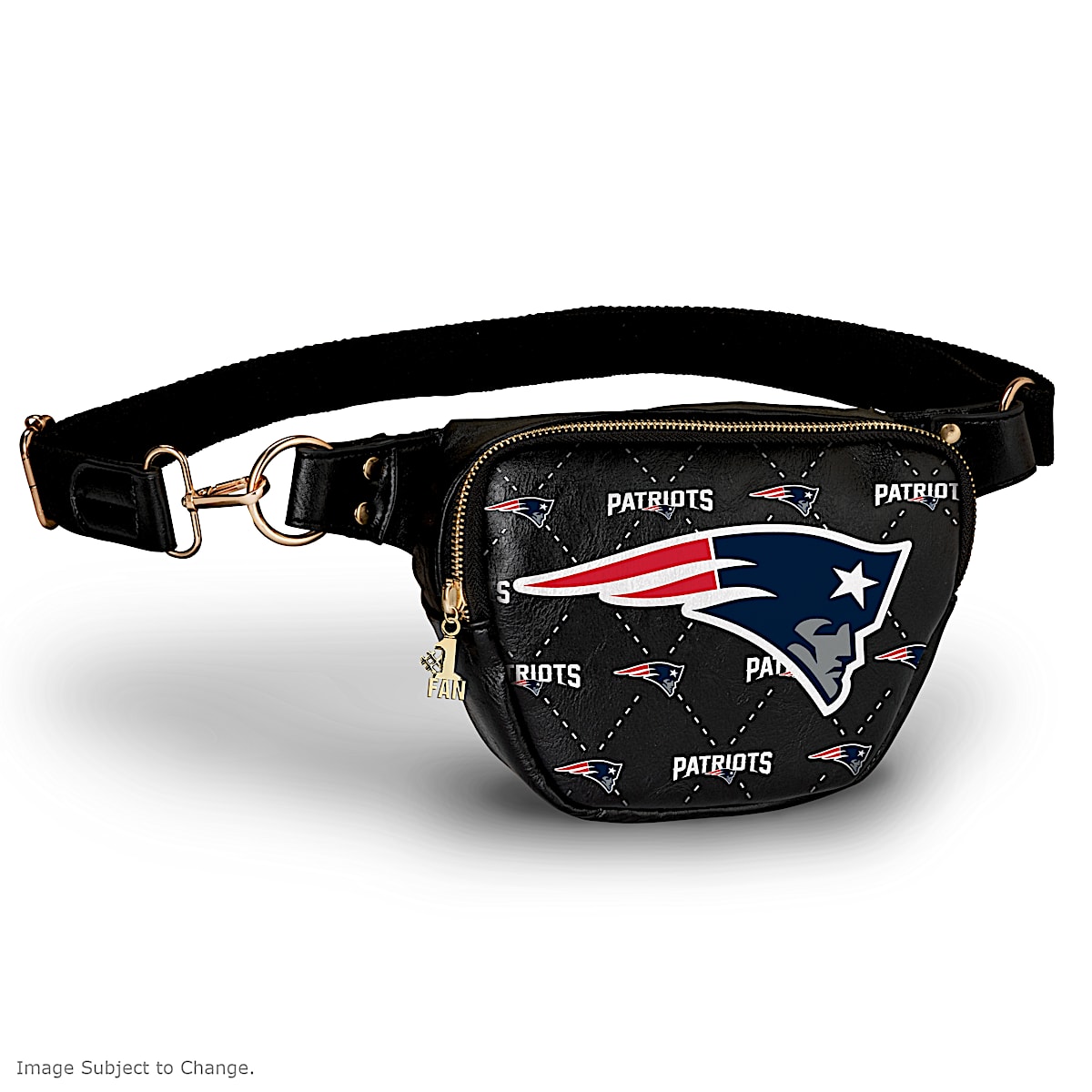New England Patriots Womens NFL Belt Bag Featuring Team Logo