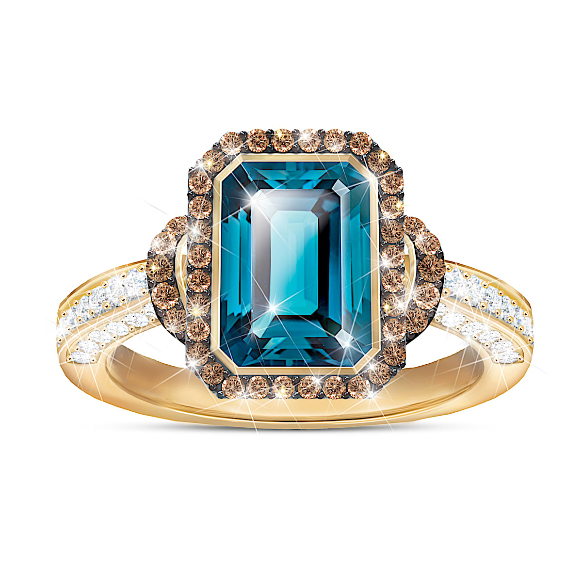 Genuine topaz ring outlet