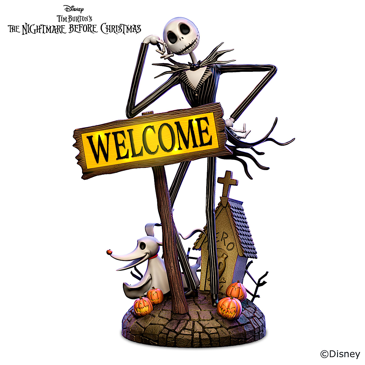 Disney Tim Burtons The Nightmare Before Christmas Solar Lit
