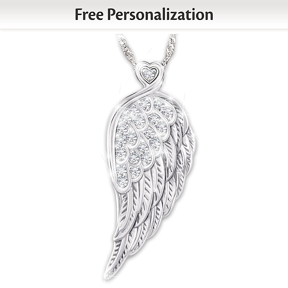 Buy CUOKA MIRACLEFairy Crystal Necklace 925 Sterling Silver Guardian Angel  Necklace Angel Wing Necklace Fairy Tales Theme Necklaces for Princess  Jewelry Valentines Day Gift for Women Online at desertcartINDIA