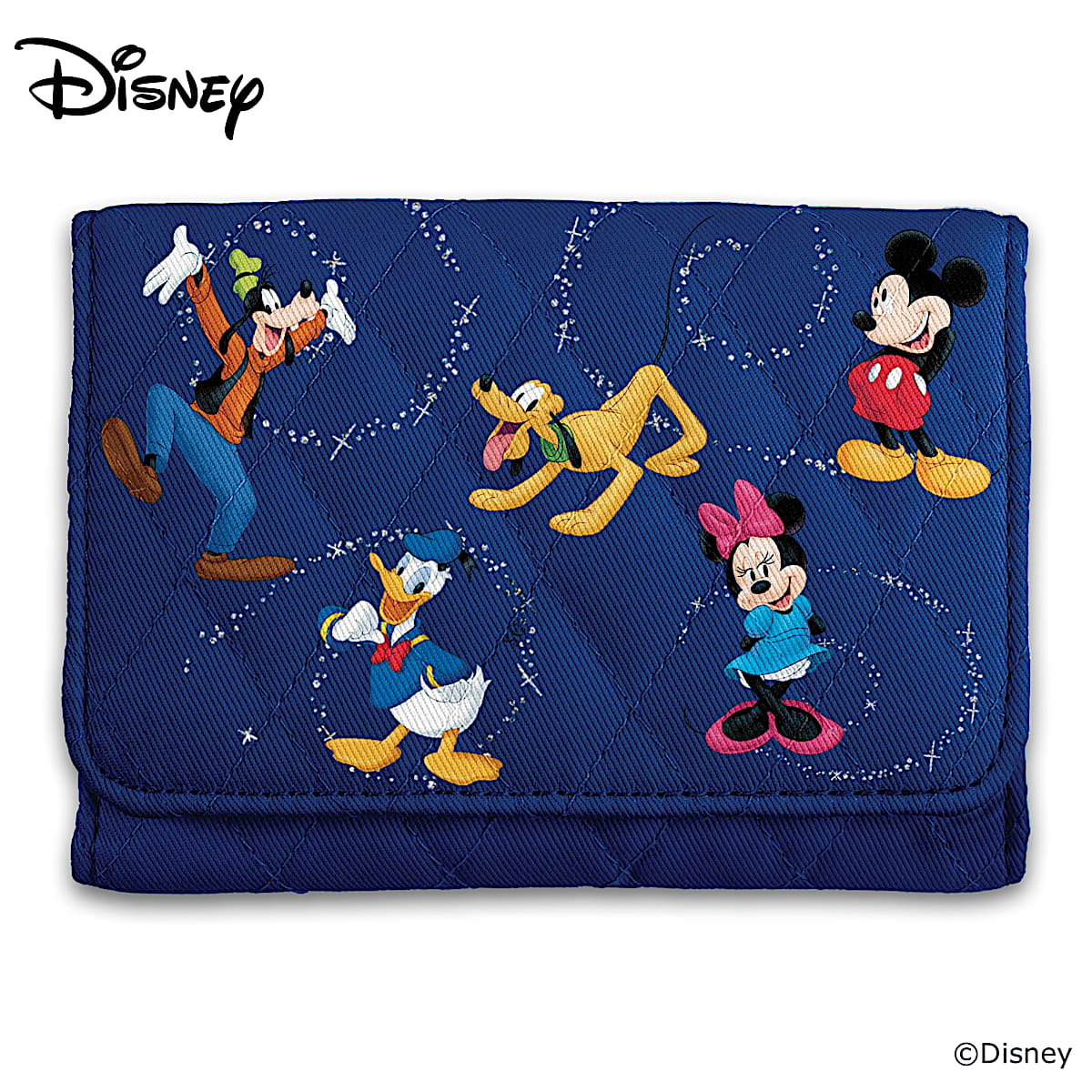 Disney Mickey Mouse Friends RFID Blocking Trifold Wallet