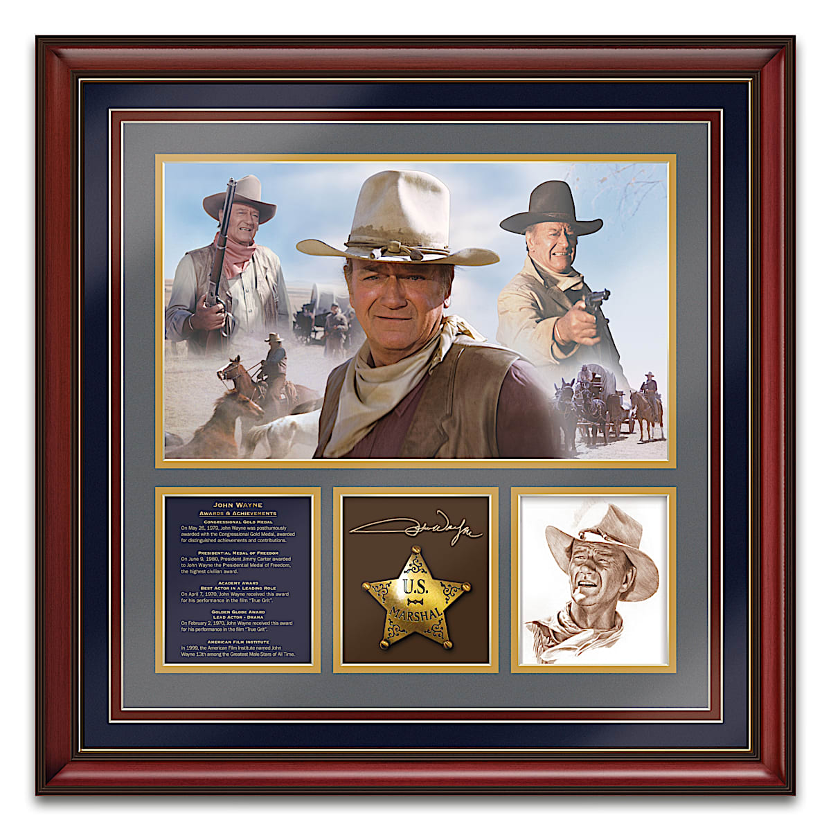 John Wayne Spirit Of The West Limited Edition Tribute Framed Wall Decor