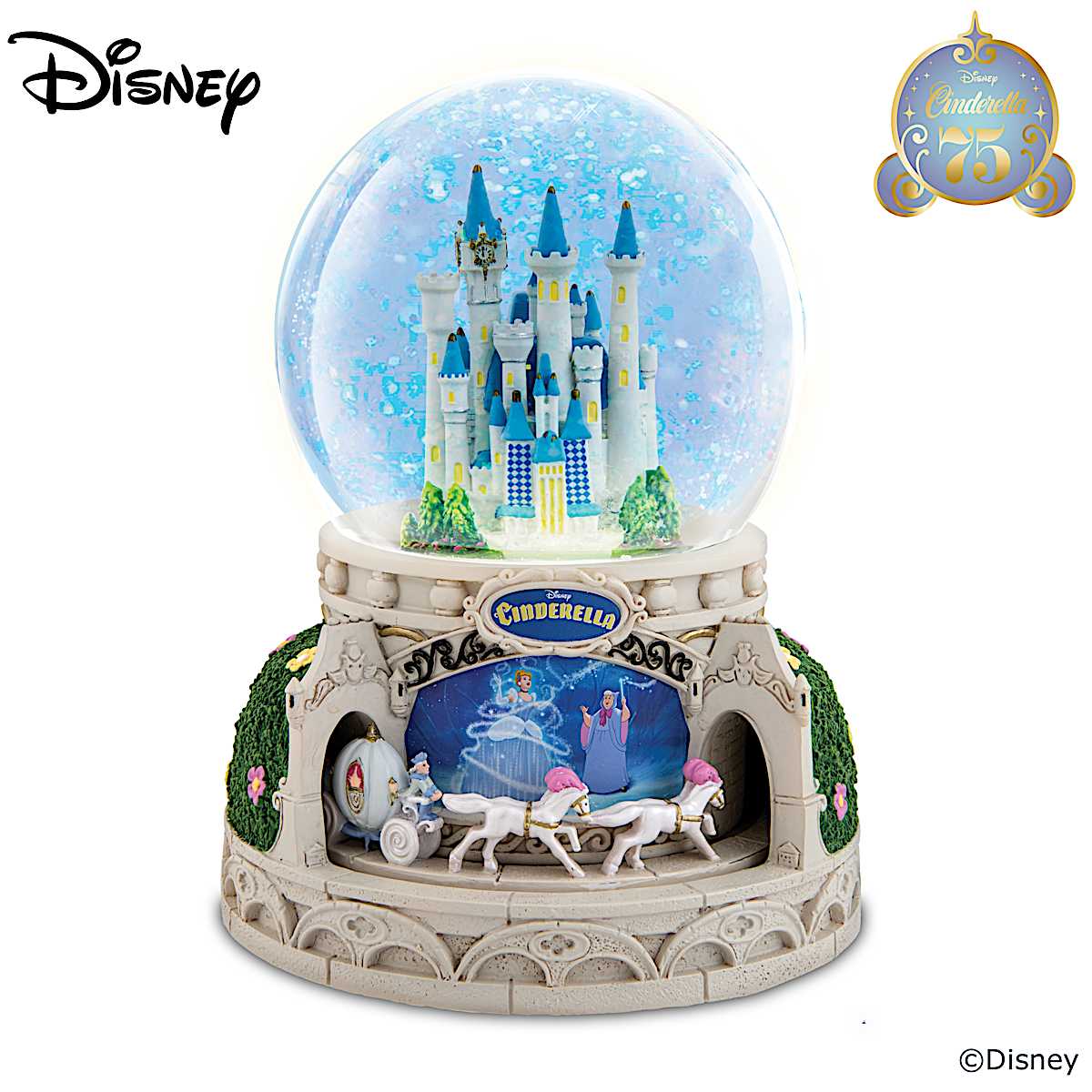 Disney princess castle snow globe outlet