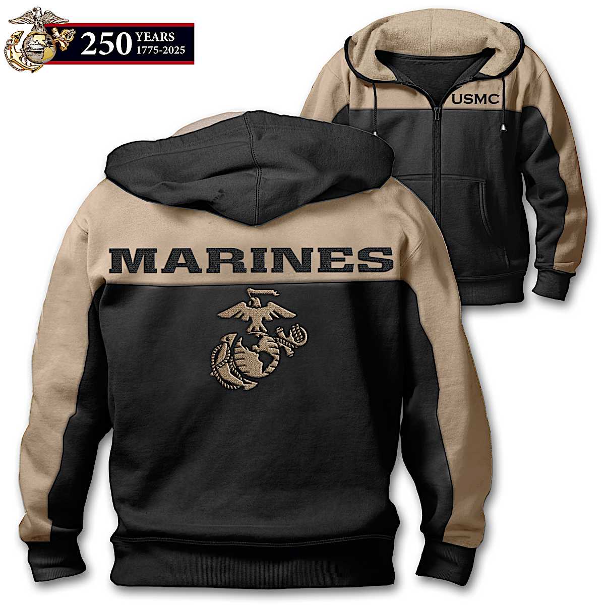 Usmc zip sale up hoodie