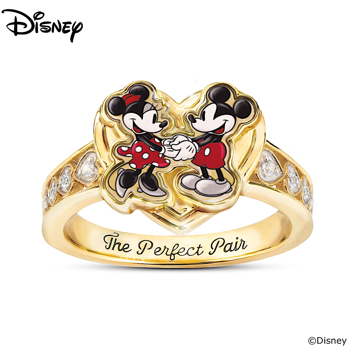 Mickey and sale minnie engagement rings