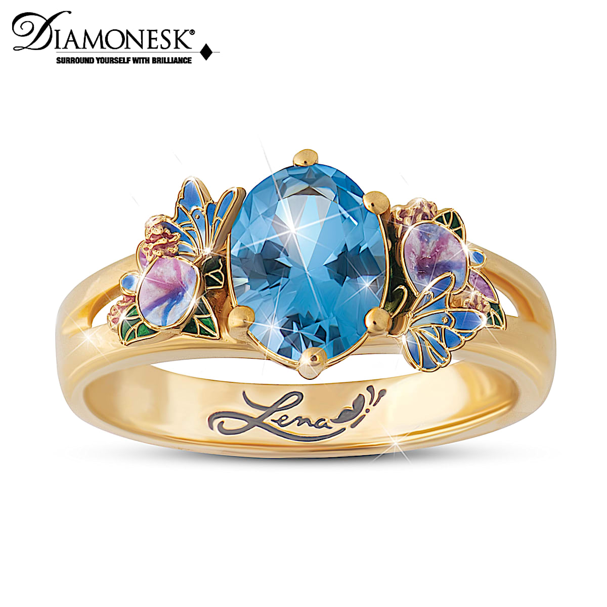 Simulated discount blue topaz