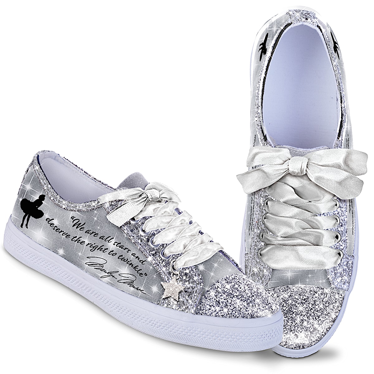 Glitter Me Up Flat Sparkly Lace Up Sneakers | Glitter sneakers, Mesh  fashion, Womens sneakers