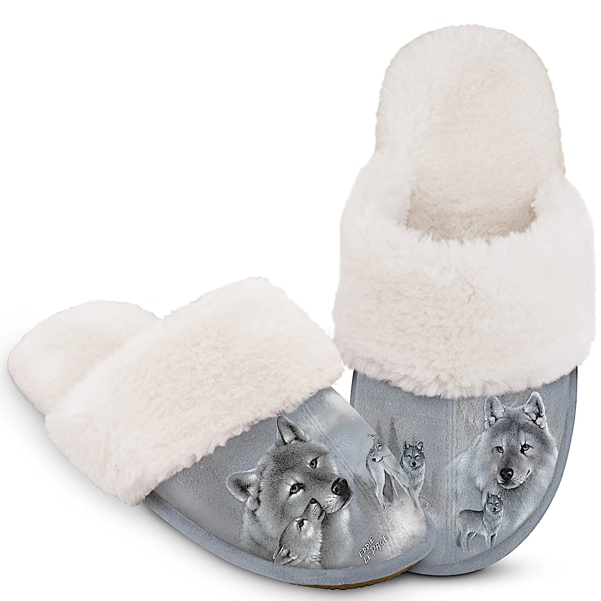 Kids wolf slippers on sale