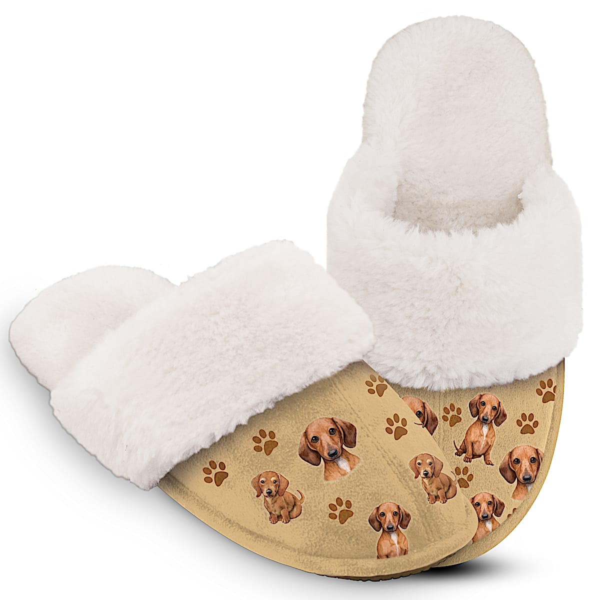 Ladies dachshund slippers outlet