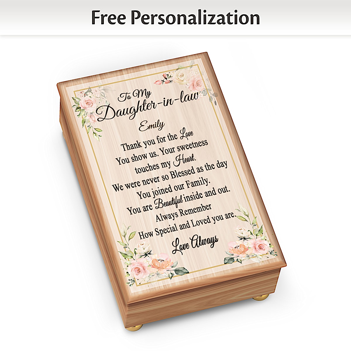 Daughter wooden outlet music box