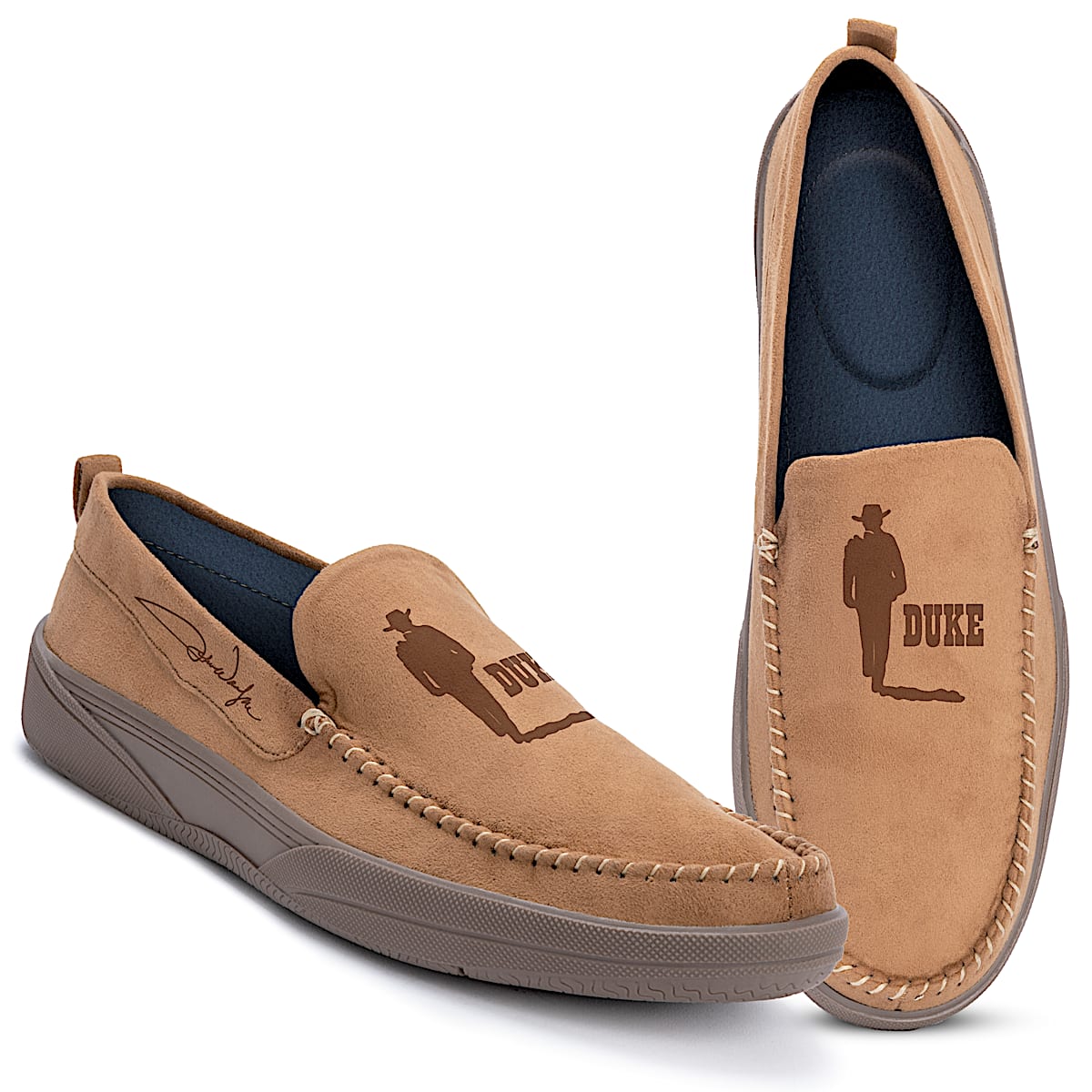 Faux suede moccasins hot sale