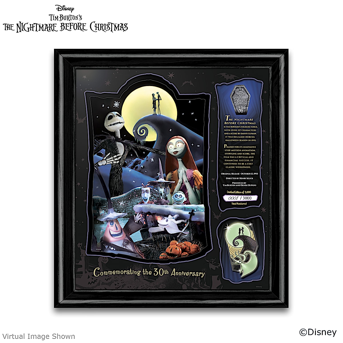 Disney Tim Burtons The Nightmare Before Christmas Wall Decor With A ...