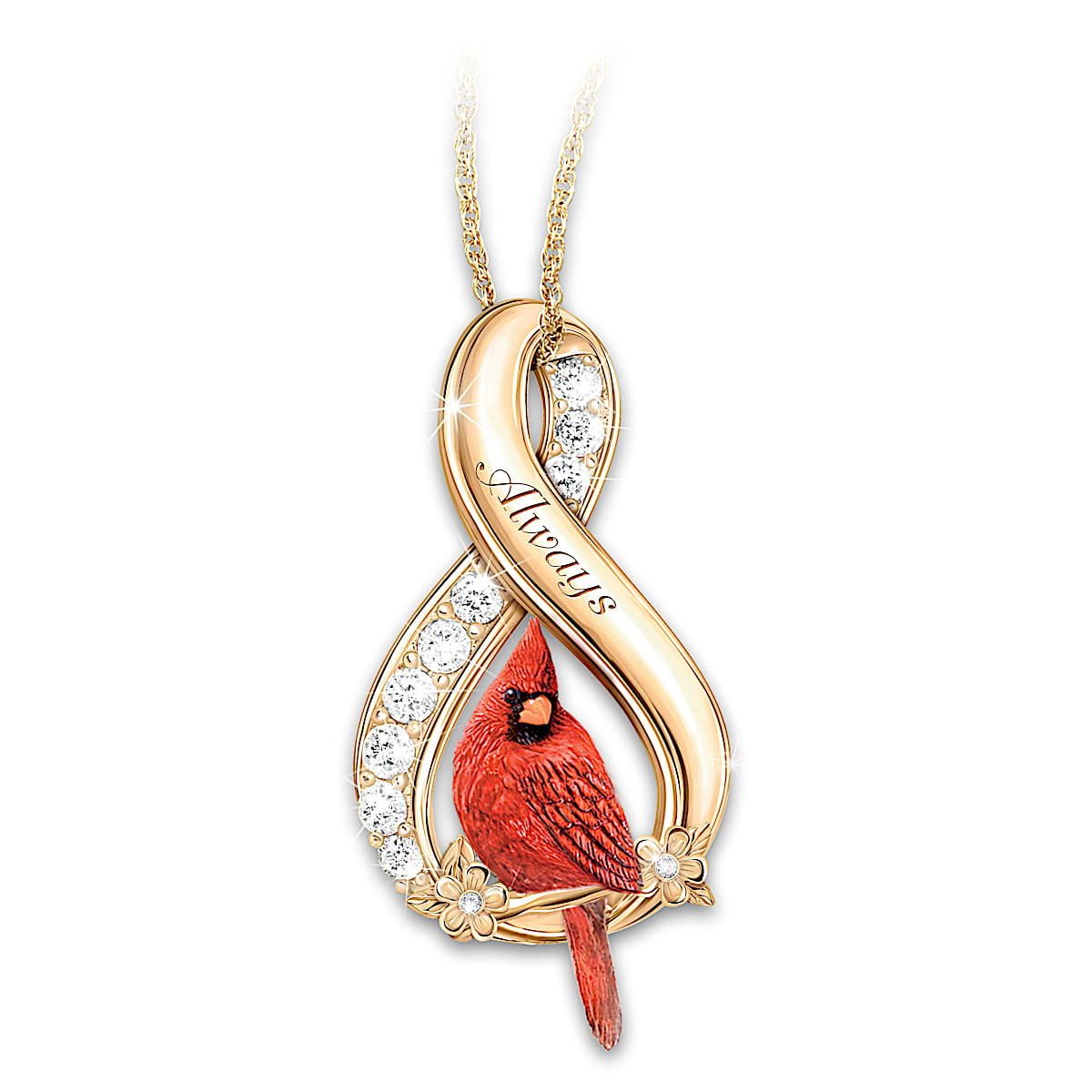 Bradford exchange outlet cardinal necklace