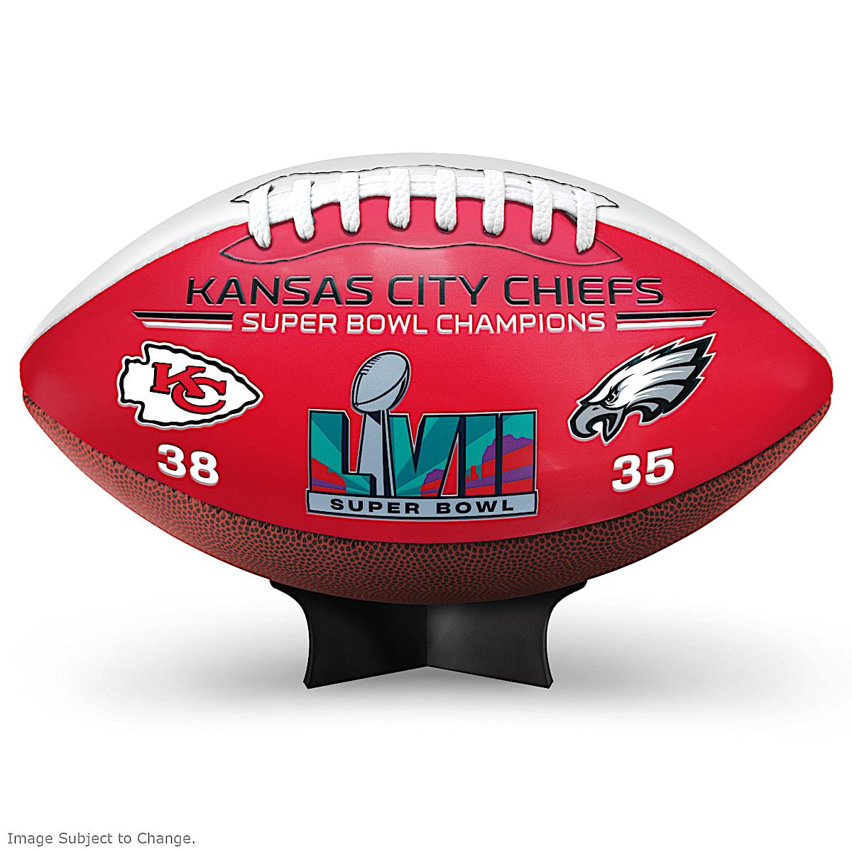 New Era Kansas City Chiefs Red Super Bowl LVII Champions Chevron