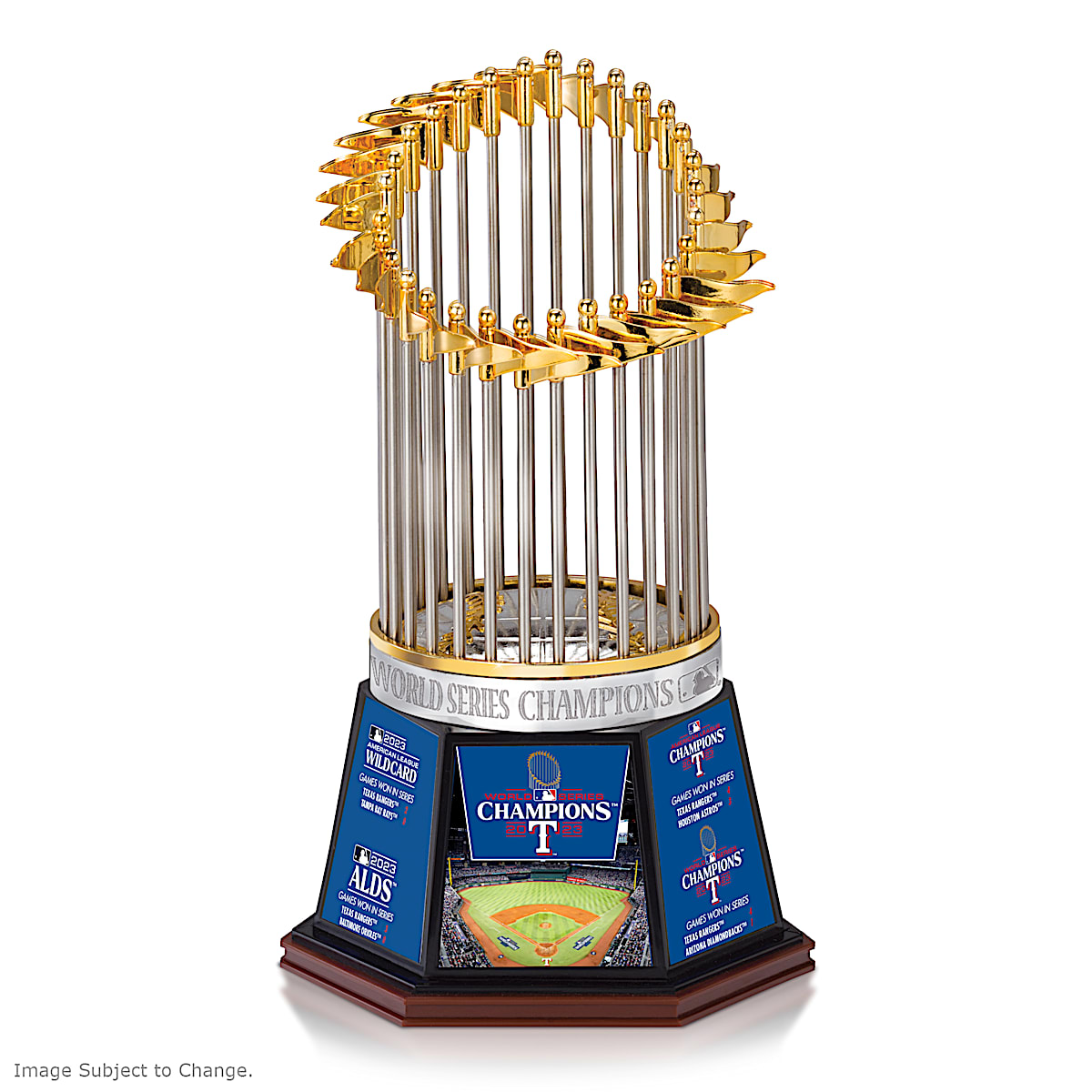 World Series Trophy 2023 MLB World Series Champions Texas Rangers 5-things-to-know-about-the-world-series-trophy-yahoo-sports