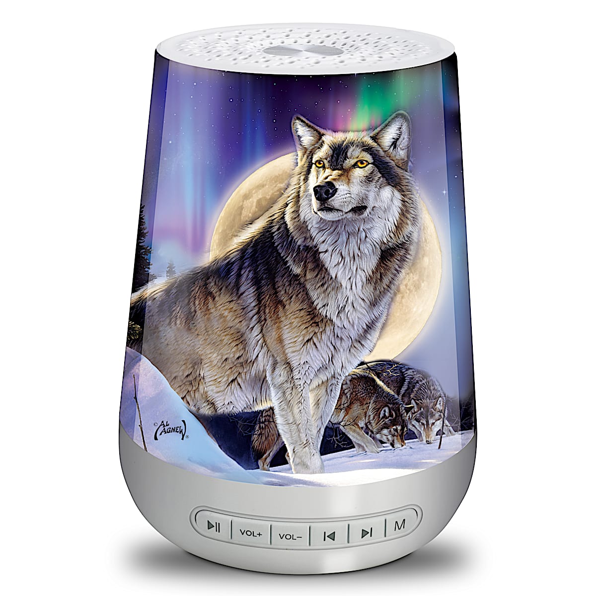 Sound Machine with Al Agnew s Wolf Art and Nightlight
