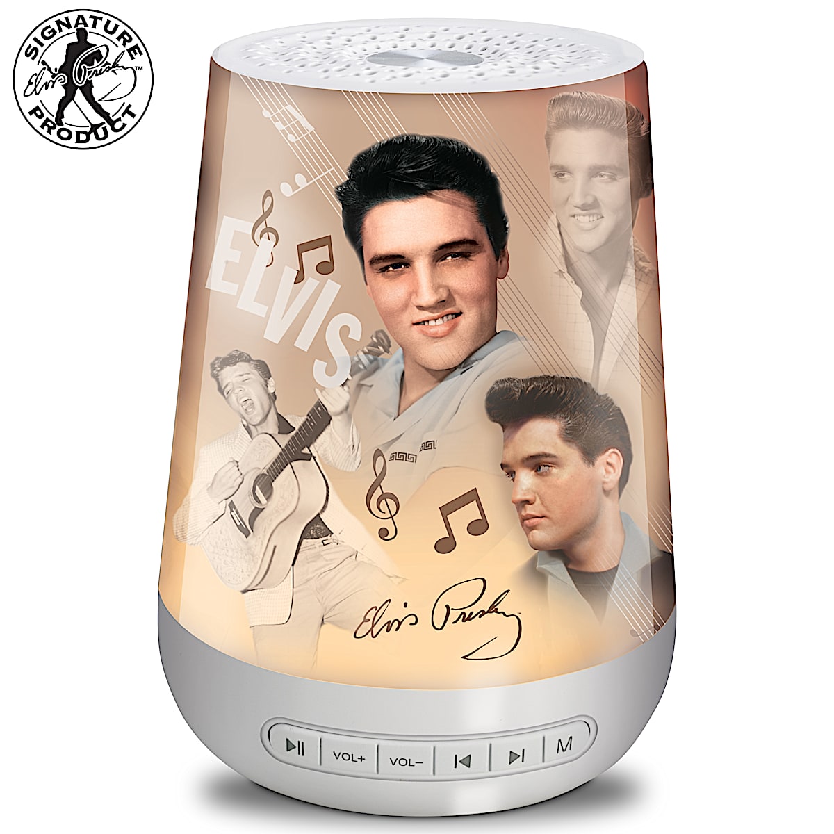 Illuminated Sound Machine Adorned With Elvis Art And Features 24