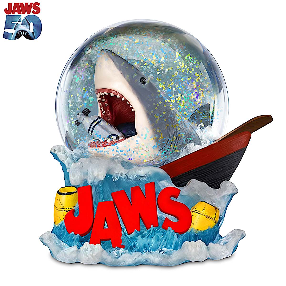 JAWS 50th Anniversary Sculptural Water Globe
