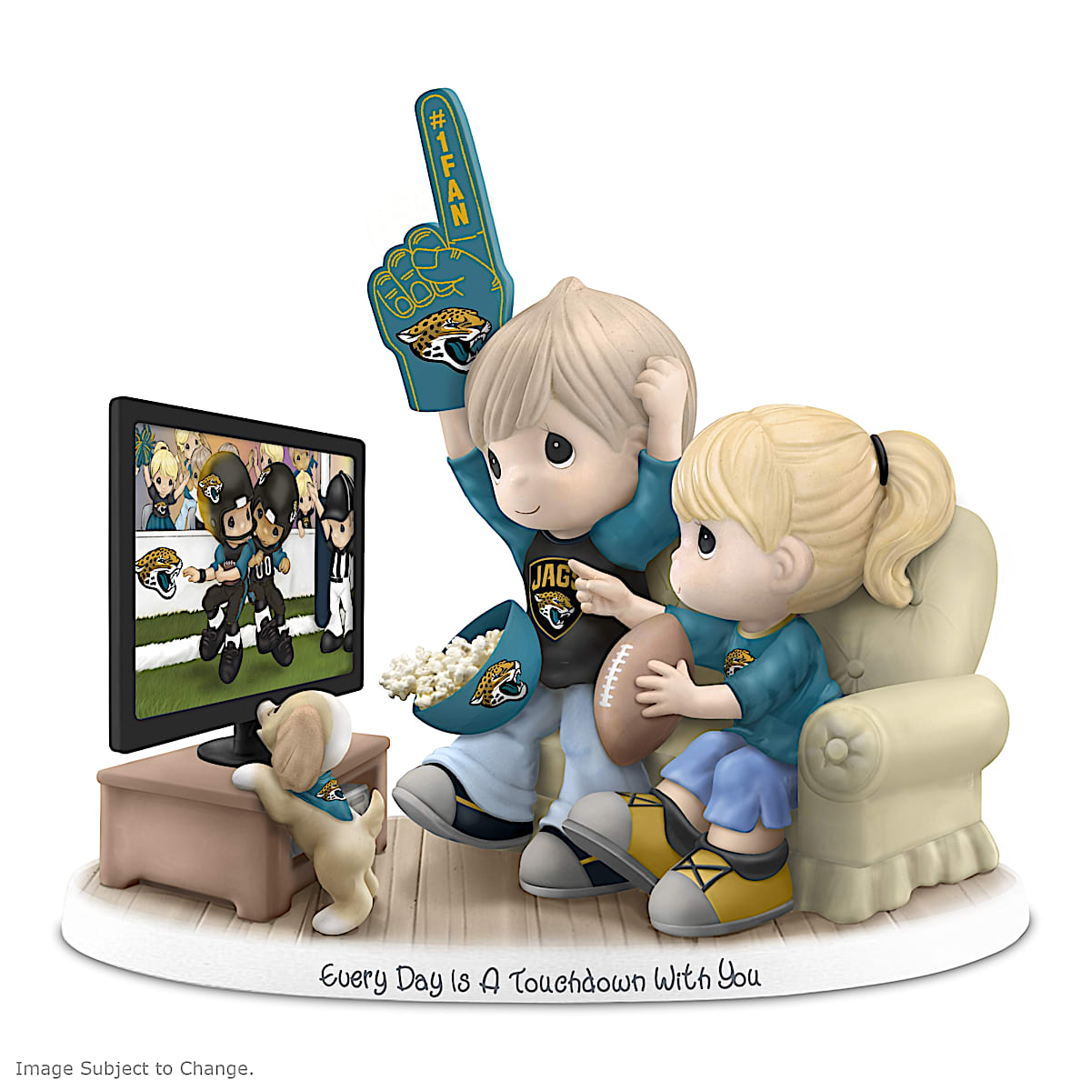 Hamilton Collection Every Day Is A Touchdown With You Jaguars Figurine 2