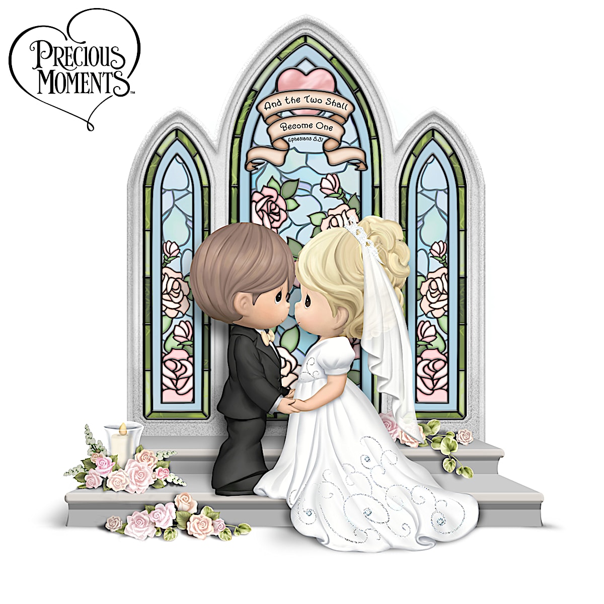 Precious moments dolls bride and sale groom