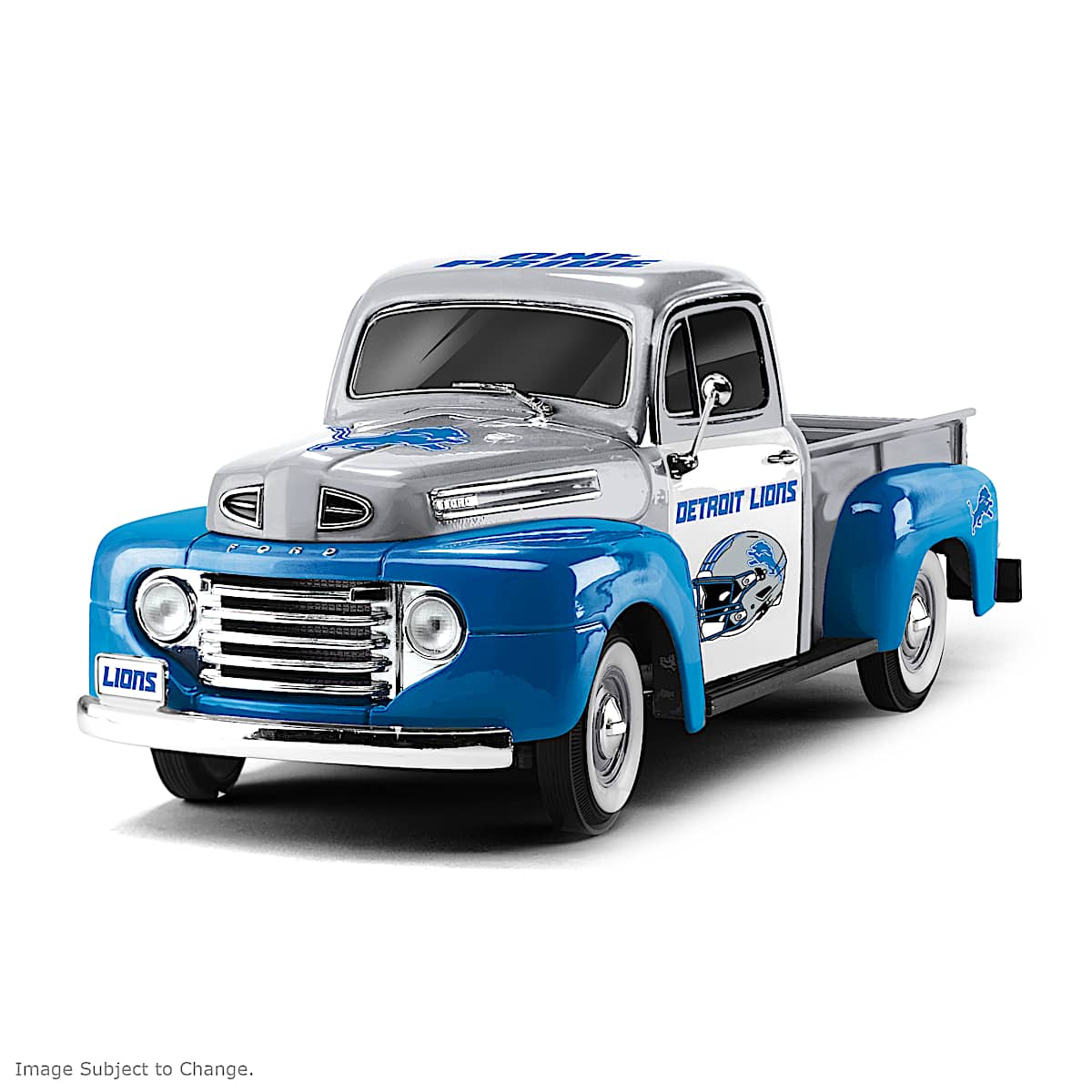 Detroit Lions 1:18-Scale 1948 Ford Pickup Sculpture Adorned With