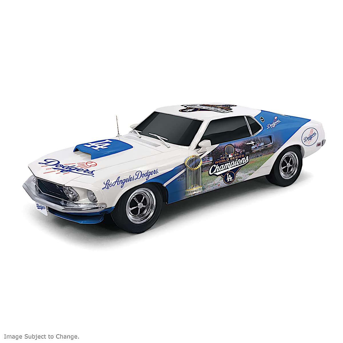 Los Angeles Dodgers 1969 Ford Mustang Boss 429 1:24-Scale