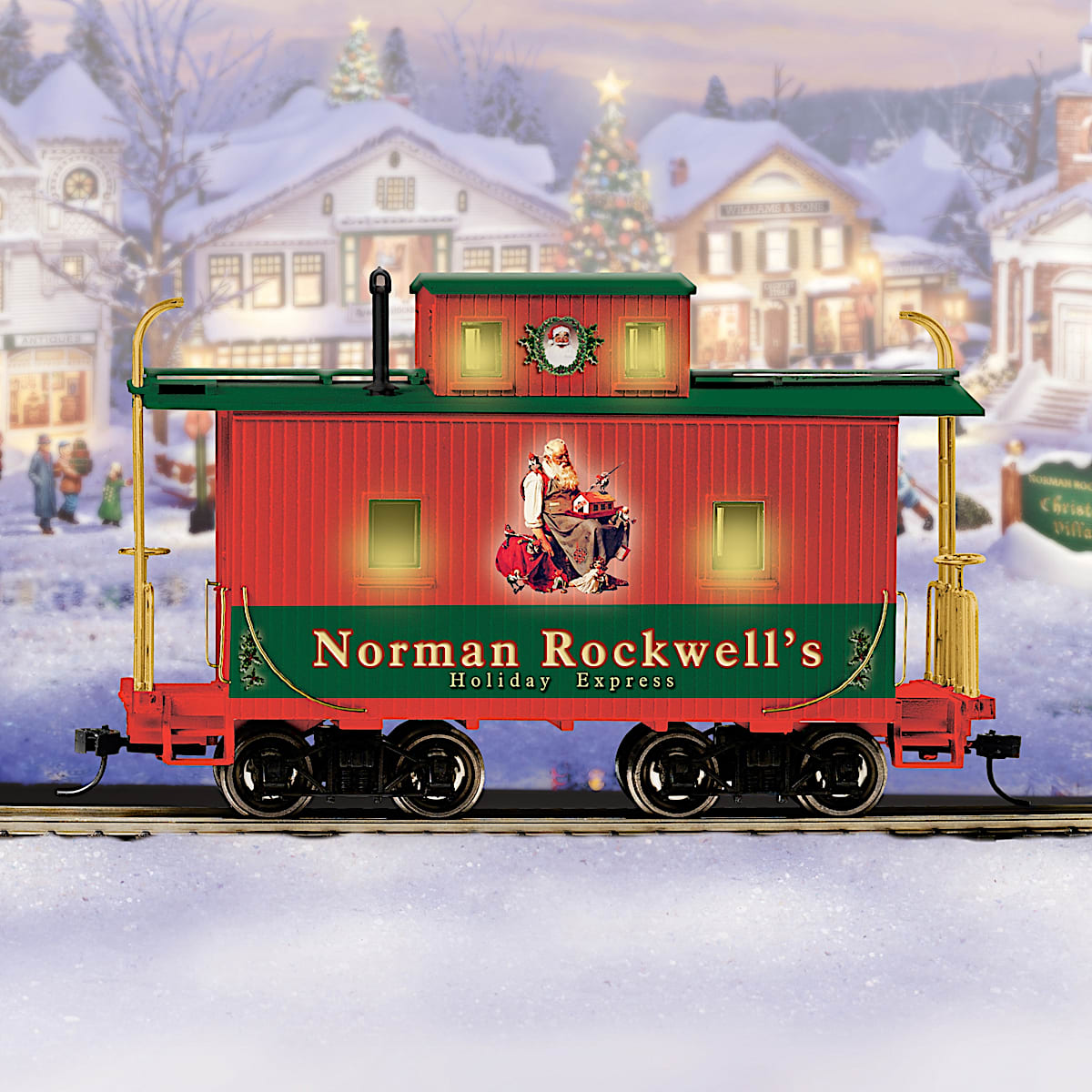 Norman Rockwell Holiday Express Caboose