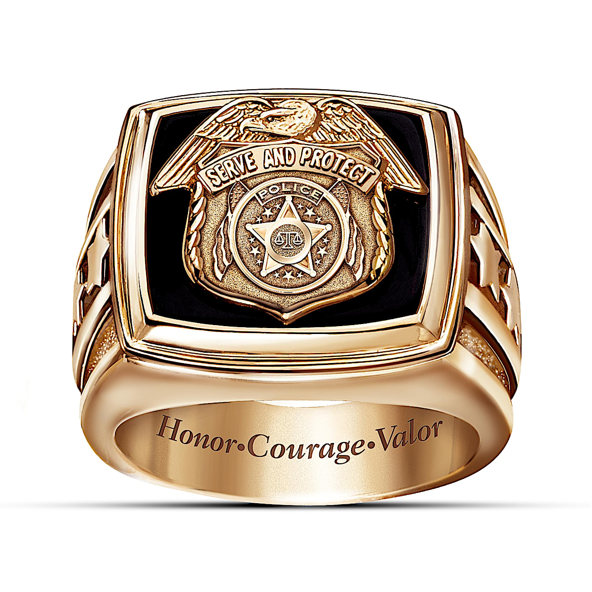Custom police hotsell rings