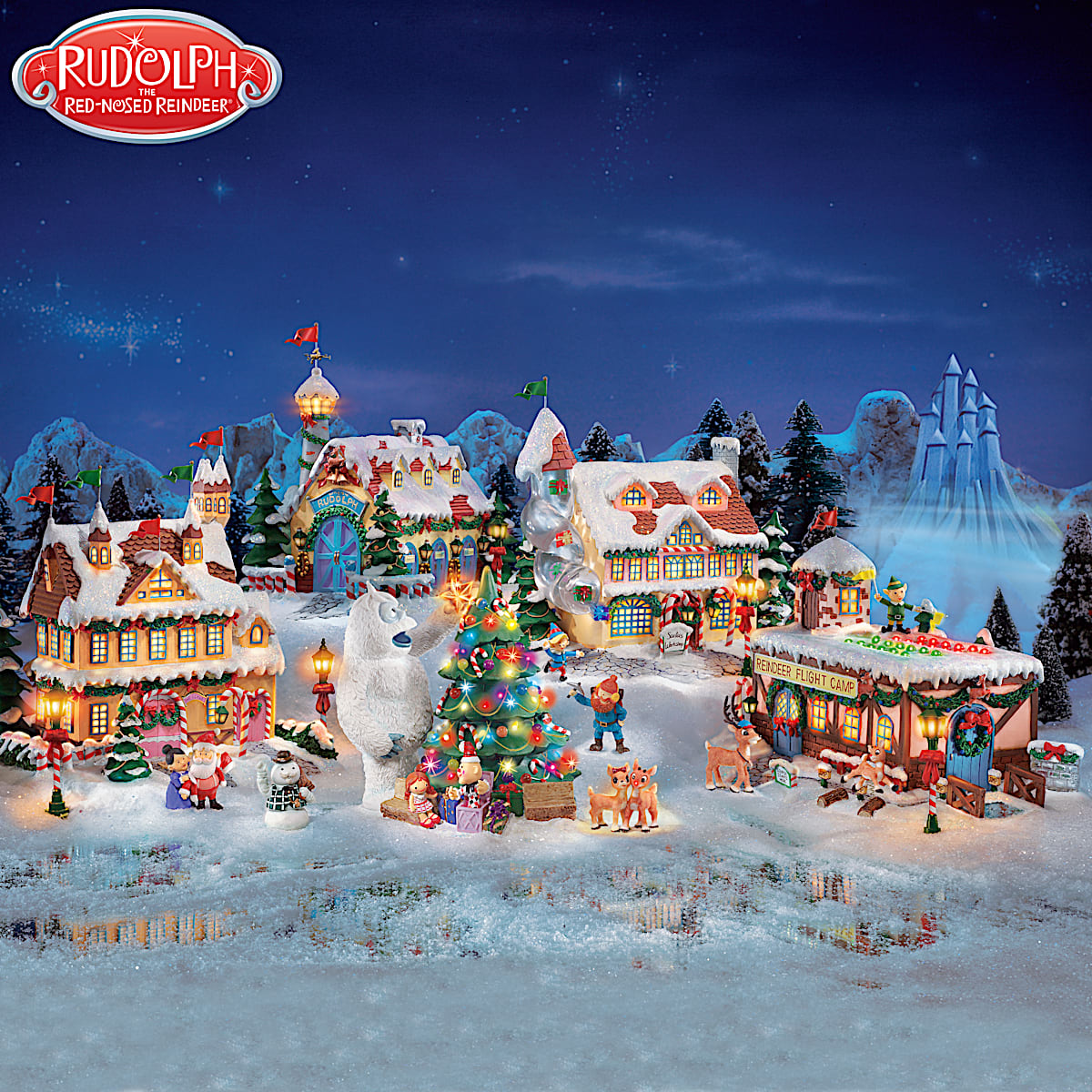 Rudolph The Red Nosed Reindeer Christmas Town Village Collection