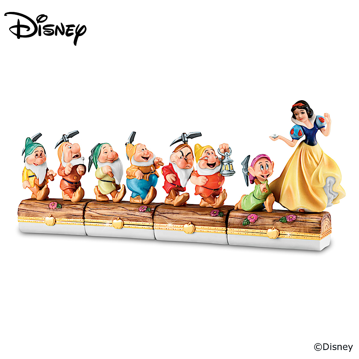 Snow white figurine set top