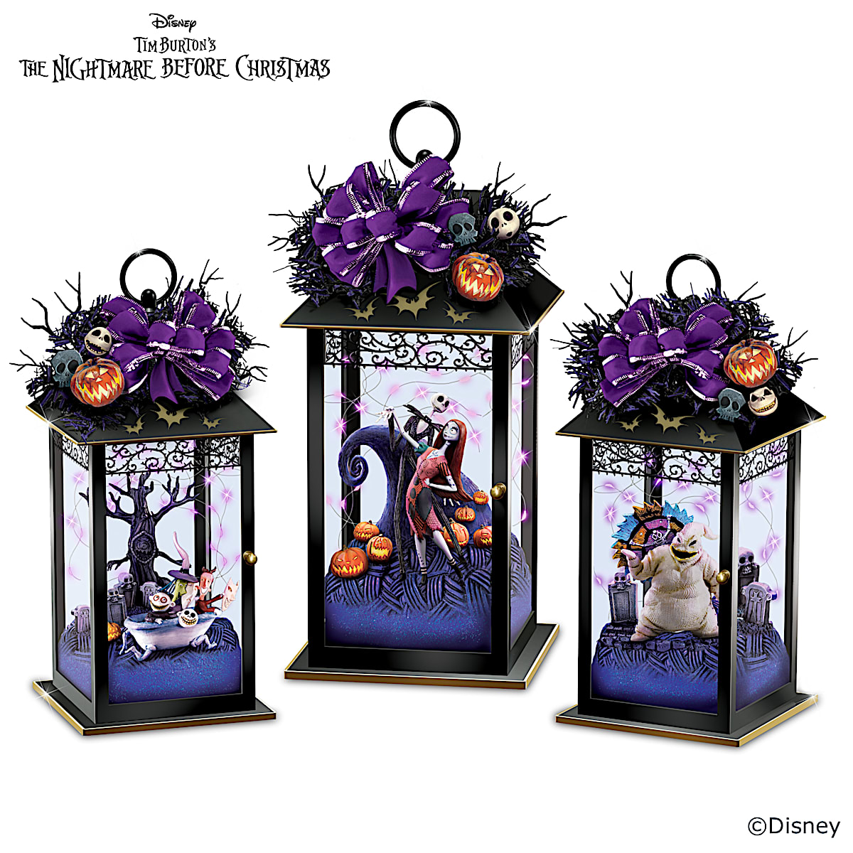 Disney Tim Burtons The Nightmare Before Christmas Illuminated Lantern