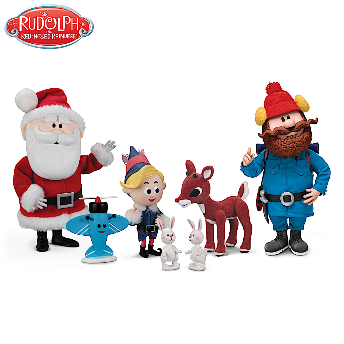 Rudolph The Red-Nosed Reindeer Poseable 1:1-Scale Hand-Painted Figures