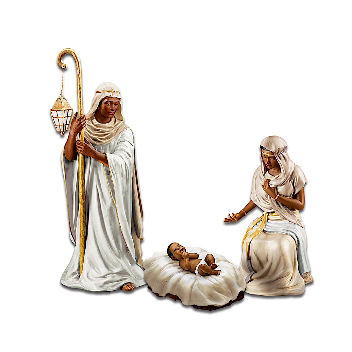 Scene　King　Of　Figurine　Peace　Nativity　Nativity　Collection:　African-American　Set