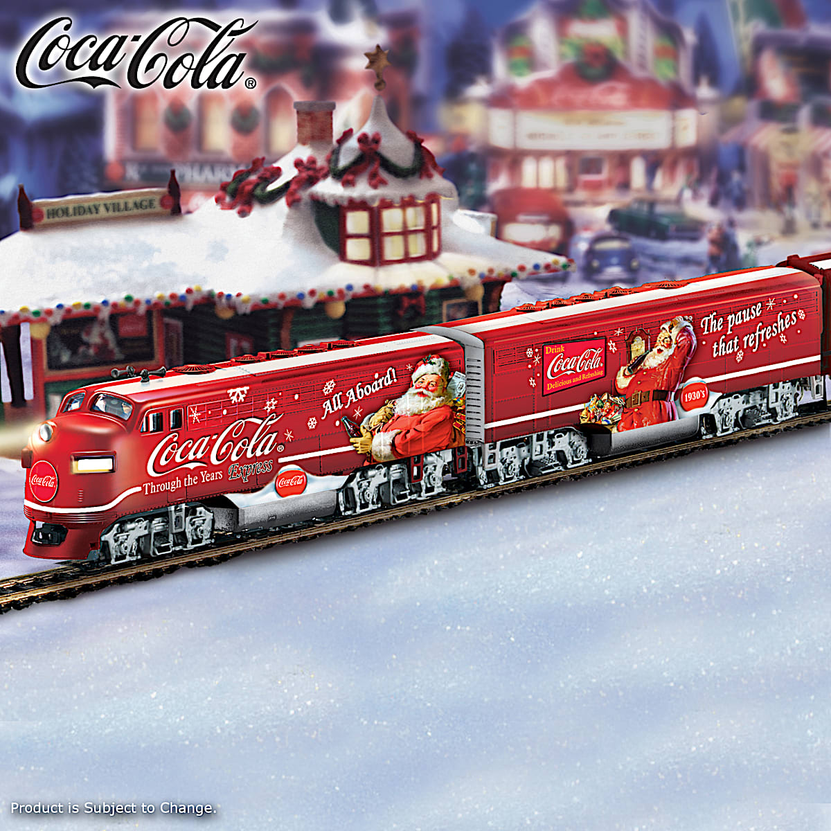 COCA COLA Christmas Express Train Collection Through The Years