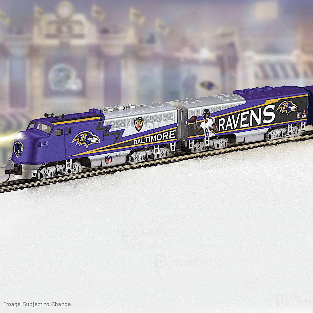 Baltimore Ravens Express NFL HOScale Electric Train Collection