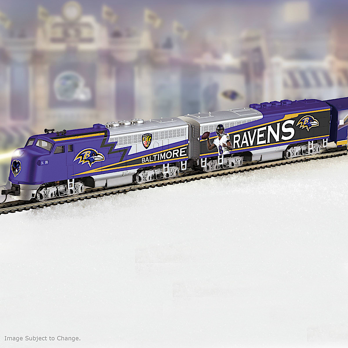 Baltimore Ravens Express NFL HOScale Electric Train Collection