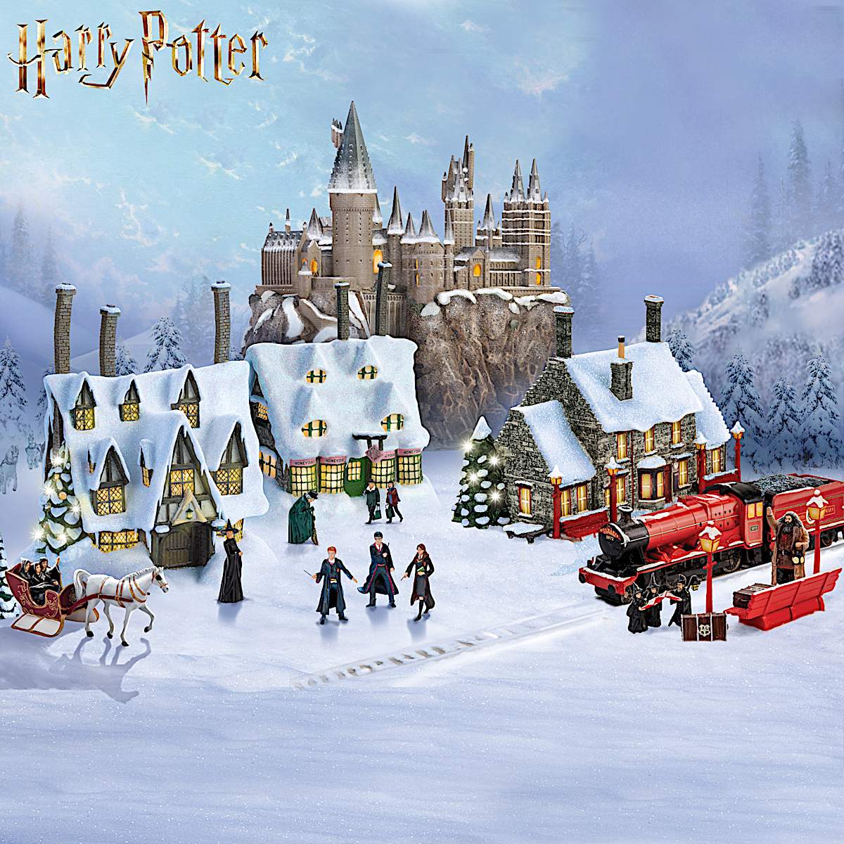 Officially Licensed Harry Potter Hogwarts Sculpted Village