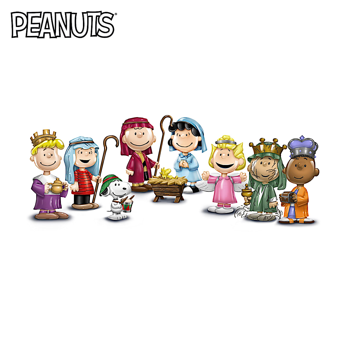 The PEANUTS Christmas Pageant Heirloom Porcelain Figurine Collection